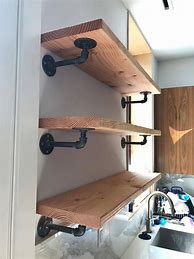 Image result for Industrial Pipe Shelves