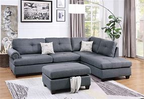 Image result for Gray Sofa with Chaise