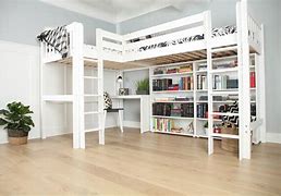 Image result for Twin Loft Bed with Desk Underneath