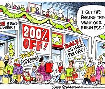 Image result for Frantic Christmas Shopping Cartoons