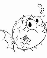 Image result for Puffer Fish Outline