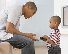 Image result for Father Talking to Child