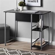 Image result for Metal Computer Desk with Drawers