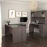 Image result for Large L-shaped Desk with Hutch