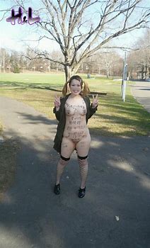 Japanese slut with body writing in the park Porn Pic EPORNER