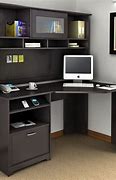 Image result for Corner Computer Desk and Hutch for Small Space