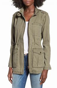 Image result for Women's Floral-Print Utility Jacket, Green/Olive, Size S By Chico's