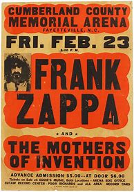 Image result for Frank Zappa Tour Poster