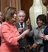 Image result for Nancy Pelosi Impeachment Signing Pens