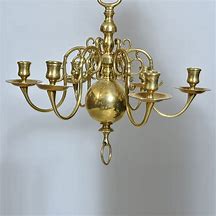 Image result for Antique Round Brass Chandelier