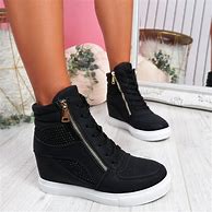Image result for Women Jeans High Top Sneakers