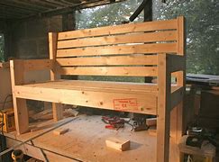 Image result for DIY Yard Bench Plans