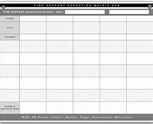 Image result for Fire Support Execution Matrix Blank