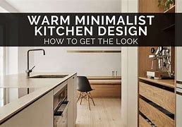 Image result for Warm Minimalist Kitchen