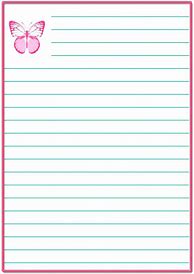 Image result for Free Downloadable Lined Stationery