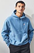 Image result for Pink Champion Hoodie Blue White Stripes