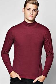 Image result for Men Long Sleeve Shirt High Neck