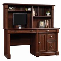 Image result for Cherry Wood Computer Desk with Hutch