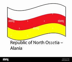 Image result for Flag Map of North Ossetia