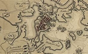 Image result for Antique Boston Map 1775