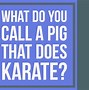 Image result for Pig Jokes One-Liners