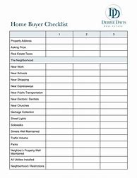 Image result for Home Buyer Checklist