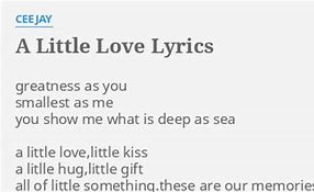 Image result for A Little Love
