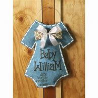 Image result for Baby Burlap Door Hanger