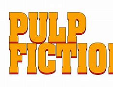 Image result for Pulp Fiction Logo Black and White