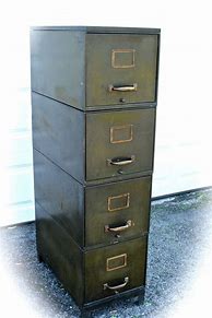 Image result for Vintage Metal Filing Cabinet