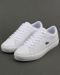 Image result for White Leather Lacoste Sneakers