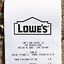 Image result for Sample of Lowe's Receipt