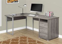 Image result for Computer Desk with Built in Filing Cabinet