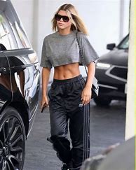 Image result for Cute Outfits with Sweatpants and Crop Tops