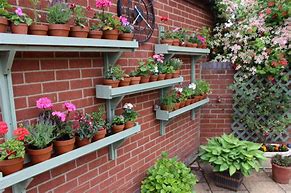 Image result for Outdoor Plant Shelves