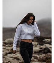 Image result for Brown Cropped Hoodie