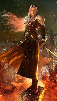 Image result for Sephiroth FF7 Remake Art