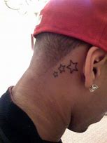 Image result for Chris Brown Tattoo Behind Ear