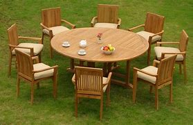 Image result for wooden outdoor dining table