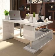 Image result for wooden office desk modern