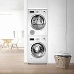 Image result for Miele Stackable Washer and Dryer Installed in Cabinet