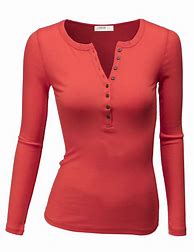 Image result for Ladies Henley Shirts