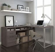 Image result for Modern L-shaped Computer Desk