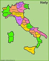 Image result for 21 Regions of Italy