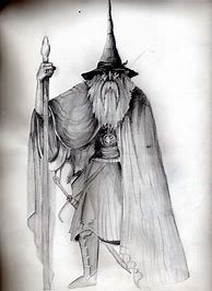 Image result for Wizard Drawing
