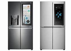 Image result for lg smart refrigerator black