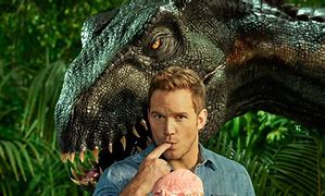 Image result for Dinosaur Jurassic Park Chris Pratt
