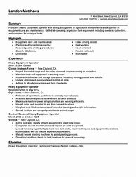 Image result for Heavy Equipment Operator Resume Examples
