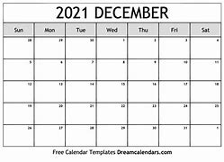 Image result for December 2021 Calendar