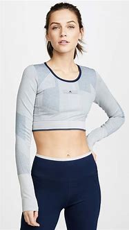 Image result for Adidas Stella McCartney Patterned Crop Top